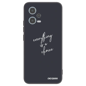 Picasee silikonski črni ovitek za Xiaomi Redmi Note 12 5G - Everything is a choice
