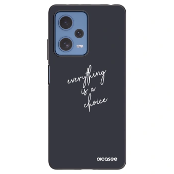 Picasee silikonski črni ovitek za Xiaomi Redmi Note 12 Pro 5G - Everything is a choice