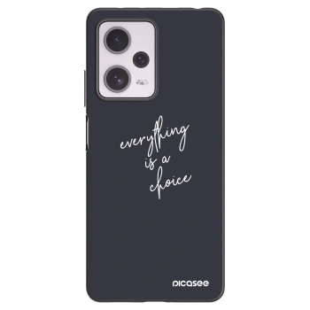 Picasee silikonski črni ovitek za Xiaomi Redmi Note 12 Pro+ 5G - Everything is a choice
