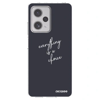 Picasee silikonski prozorni ovitek za Xiaomi Redmi Note 12 Pro+ 5G - Everything is a choice