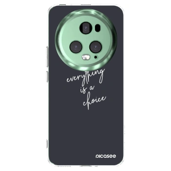 Picasee silikonski prozorni ovitek za Honor Magic5 Pro - Everything is a choice