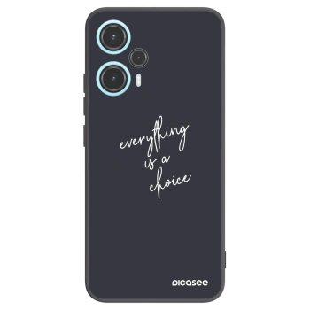 Picasee silikonski črni ovitek za Xiaomi Poco F5 - Everything is a choice