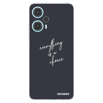 Picasee silikonski prozorni ovitek za Xiaomi Poco F5 - Everything is a choice