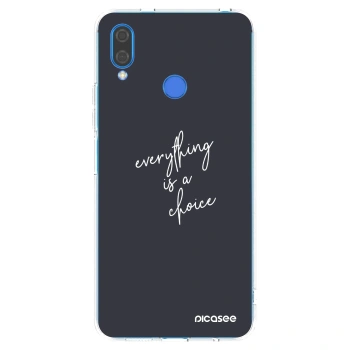 Picasee silikonski prozorni ovitek za Huawei Nova 3 - Everything is a choice