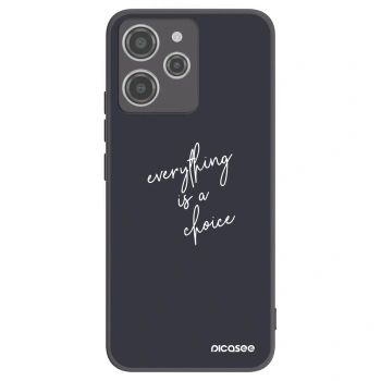 Picasee silikonski črni ovitek za Xiaomi Redmi 12 4G - Everything is a choice