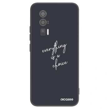 Picasee silikonski črni ovitek za Xiaomi Poco F5 Pro 5G - Everything is a choice