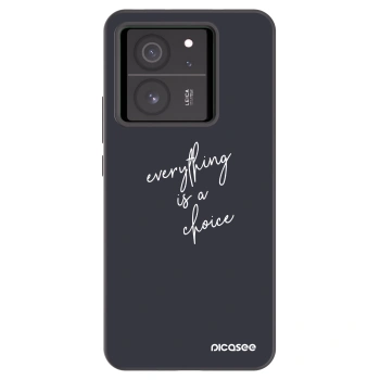 Picasee silikonski črni ovitek za Xiaomi 13T Pro - Everything is a choice