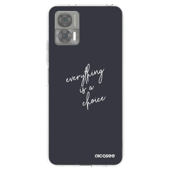 Picasee silikonski prozorni ovitek za Motorola Edge 30 Neo - Everything is a choice