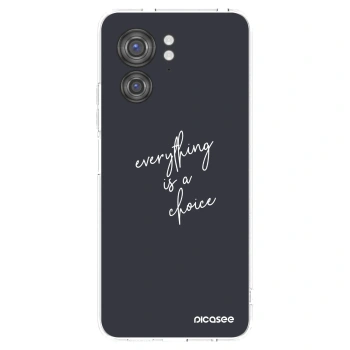 Picasee silikonski prozorni ovitek za Motorola Edge 40 - Everything is a choice