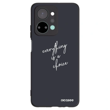 Picasee silikonski črni ovitek za Honor X7a - Everything is a choice