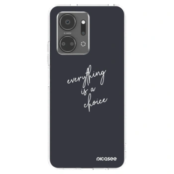 Picasee silikonski prozorni ovitek za Honor X7a - Everything is a choice