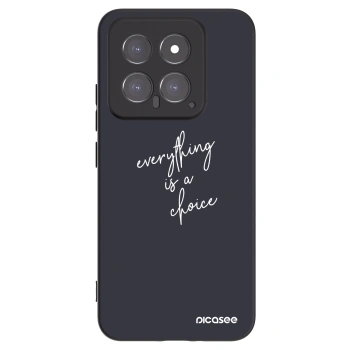 Picasee silikonski črni ovitek za Xiaomi 14 - Everything is a choice