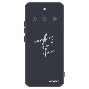 Picasee silikonski črni ovitek za Realme 11 Pro+ - Everything is a choice