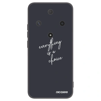 Picasee silikonski črni ovitek za Honor Magic6 Lite 5G - Everything is a choice