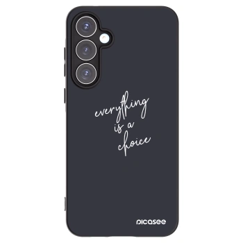 Picasee silikonski črni ovitek za Samsung Galaxy A55 5G A556B - Everything is a choice