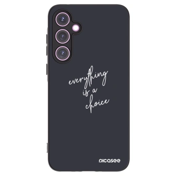 Picasee silikonski črni ovitek za Samsung Galaxy A35 5G A356B - Everything is a choice