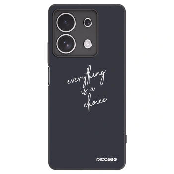 Picasee silikonski črni ovitek za Xiaomi Redmi Note 13 4G - Everything is a choice
