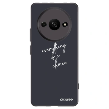 Picasee silikonski črni ovitek za Xiaomi Redmi A3 - Everything is a choice