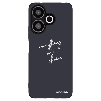 Picasee silikonski črni ovitek za Xiaomi Redmi 13 4G - Everything is a choice