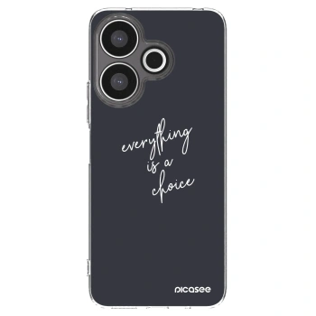 Picasee silikonski prozorni ovitek za Xiaomi Redmi 13 4G - Everything is a choice
