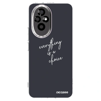 Picasee silikonski prozorni ovitek za Honor 200 Pro 5G - Everything is a choice