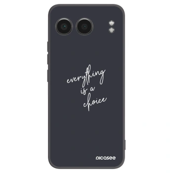 Picasee silikonski črni ovitek za OnePlus Nord 4 - Everything is a choice