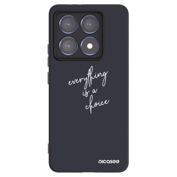 Picasee silikonski črni ovitek za Xiaomi 14T Pro - Everything is a choice