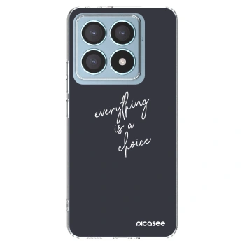 Picasee silikonski prozorni ovitek za Xiaomi 14T Pro - Everything is a choice