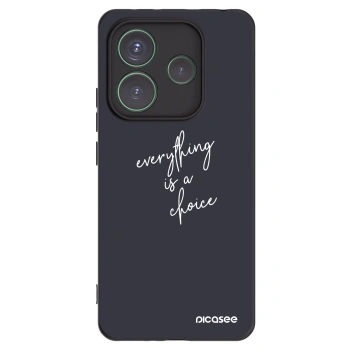 Picasee silikonski črni ovitek za Xiaomi Redmi Note 14 5G - Everything is a choice