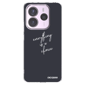 Picasee silikonski prozorni ovitek za Xiaomi Redmi Note 14 5G - Everything is a choice