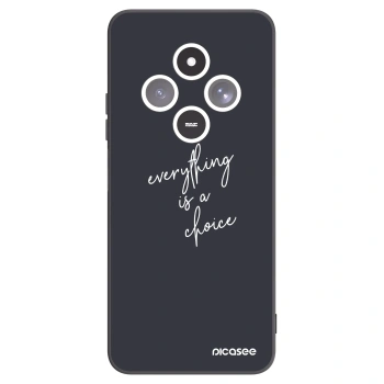Picasee silikonski črni ovitek za Xiaomi Redmi 14C - Everything is a choice