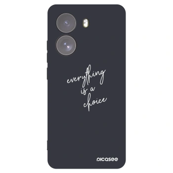 Picasee silikonski črni ovitek za Xiaomi Poco X7 - Everything is a choice