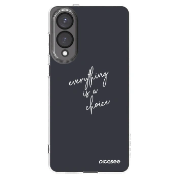 Picasee silikonski prozorni ovitek za Samsung Galaxy S25 Edge 5G - Everything is a choice