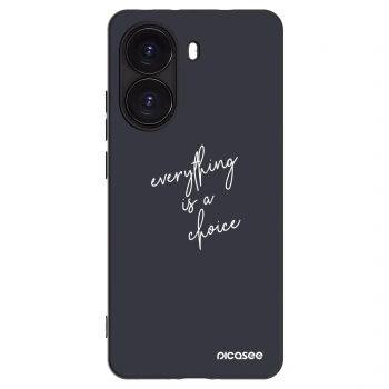 Picasee silikonski črni ovitek za Xiaomi Poco X7 Pro 5G - Everything is a choice