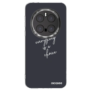 Picasee silikonski prozorni ovitek za Honor Magic7 Pro 5G - Everything is a choice