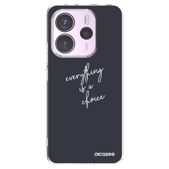 Picasee silikonski prozorni ovitek za Xiaomi Redmi Note 14 4G - Everything is a choice