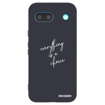 Picasee silikonski črni ovitek za Google Pixel 8a - Everything is a choice