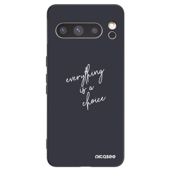 Picasee silikonski črni ovitek za Google Pixel 8 Pro - Everything is a choice