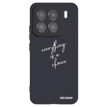 Picasee silikonski črni ovitek za Xiaomi 15 - Everything is a choice
