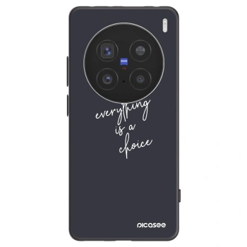 Picasee silikonski črni ovitek za Vivo X200 Pro - Everything is a choice