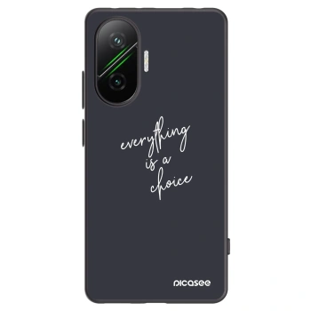 Picasee silikonski črni ovitek za Xiaomi Poco F7 Pro 5G - Everything is a choice