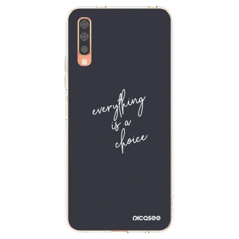 Picasee silikonski prozorni ovitek za Samsung Galaxy A70 A705F - Everything is a choice