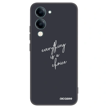 Picasee silikonski črni ovitek za Vivo Y29s 5G - Everything is a choice