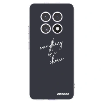 Picasee silikonski prozorni ovitek za Xiaomi Redmi Note 15 - Everything is a choice