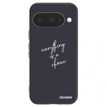 Picasee silikonski črni ovitek za Google Pixel 10 - Everything is a choice