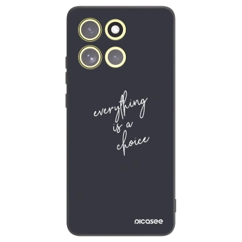 Picasee silikonski črni ovitek za Motorola Moto G86 Power 5G - Everything is a choice