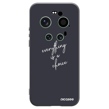 Picasee silikonski črni ovitek za Xiaomi 17 Ultra - Everything is a choice