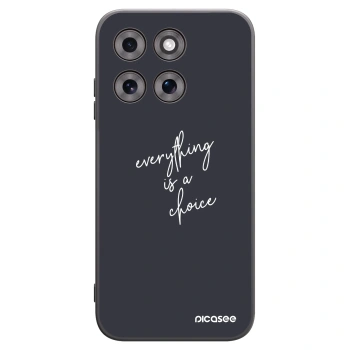 Picasee silikonski črni ovitek za Motorola Moto G77 - Everything is a choice