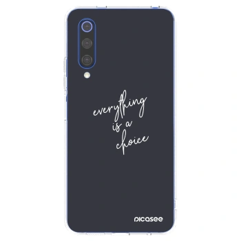 Picasee silikonski prozorni ovitek za Xiaomi Mi 9 SE - Everything is a choice
