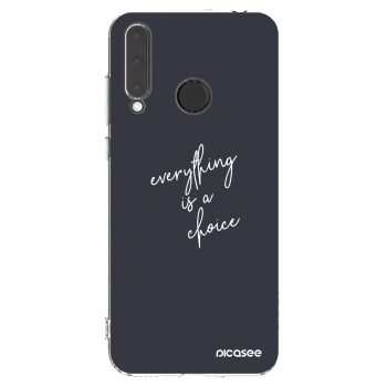 Picasee silikonski prozorni ovitek za Honor 20 Lite - Everything is a choice